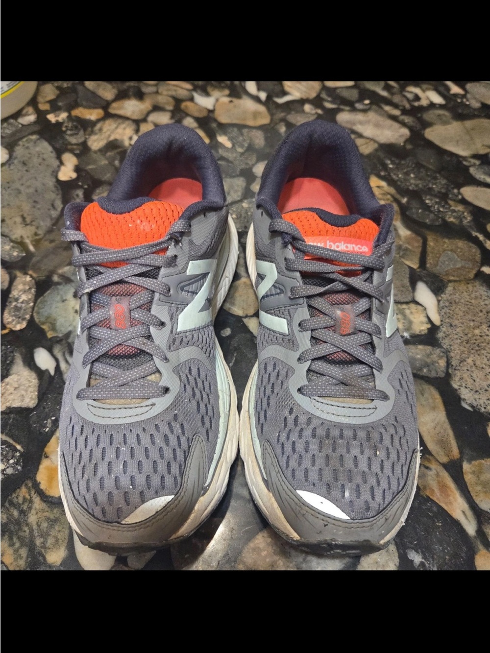 New Balance 880v6 Women Gray Orange Running Shoes Sneakers Size 10 W880GB6 - Picture 3 of 9